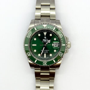 Waterman 41MM Green Dial Green Bezel Sports Watch Front