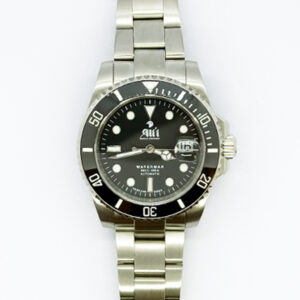 Waterman 41MM Black Dial Black Bezel Sports Watch