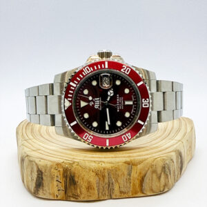 Waterman 41MM Red Dial Red Bezel Sports Watch